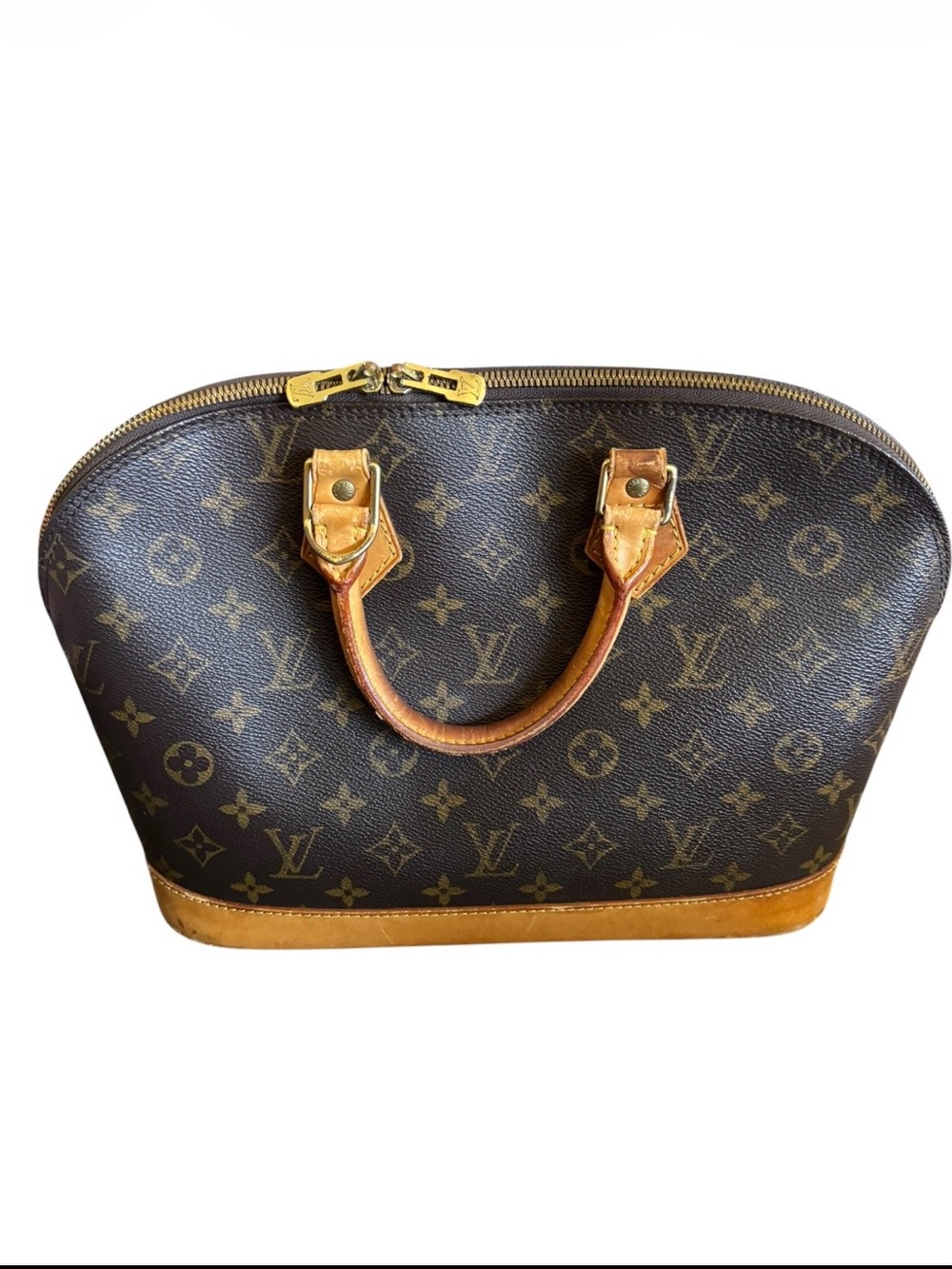 Louis Vuitton Monogram Dome Satchel in Brown and Tan